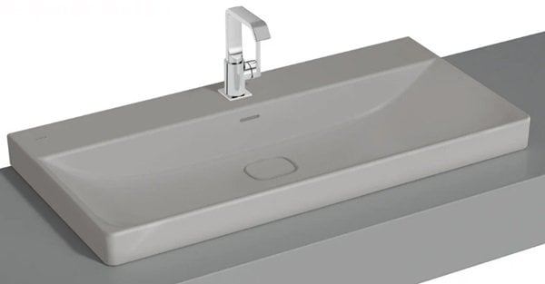 Vitra 7529B076-0973 Metropole Çanak lavabo, 100cm Mat Taş Gri.